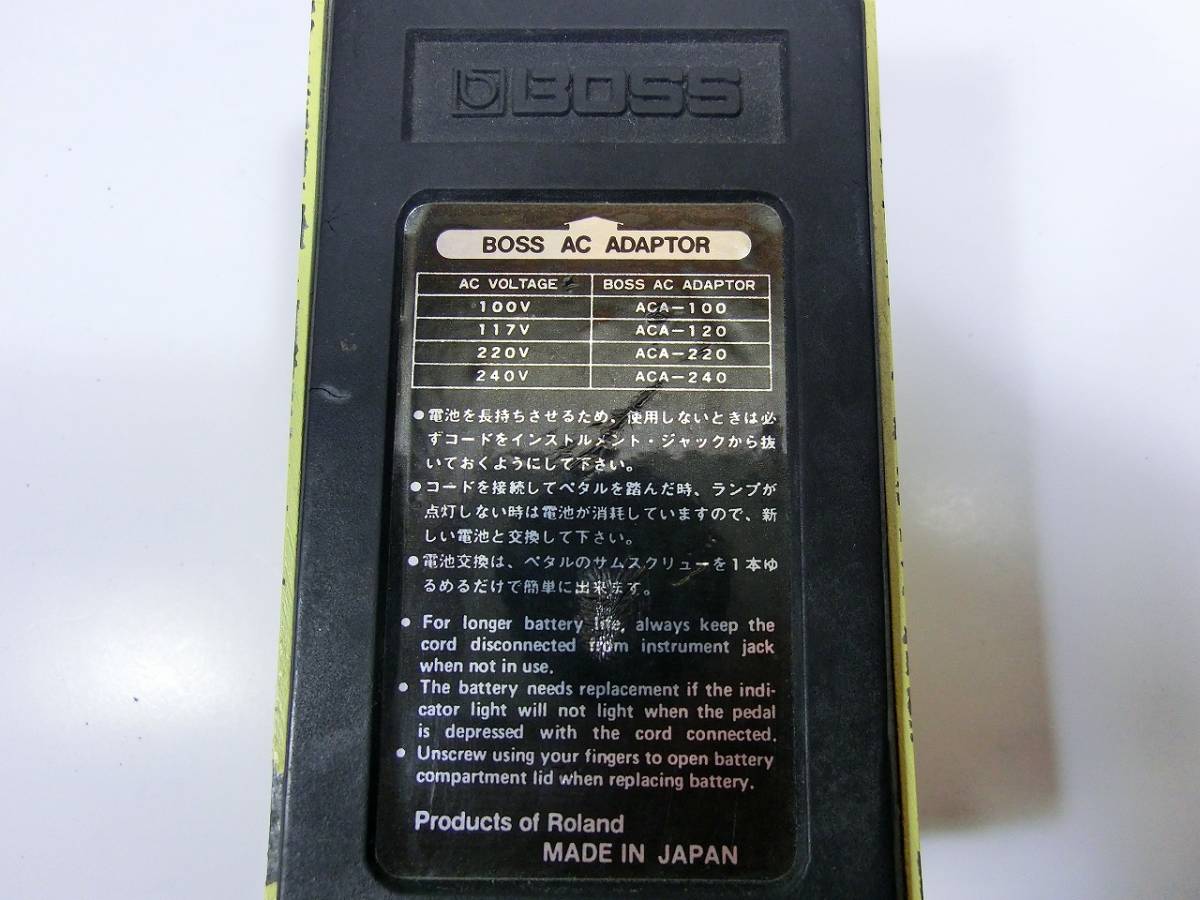 BOSS ボス エフェクター SUPER OverDrive SD-1 現状_画像7