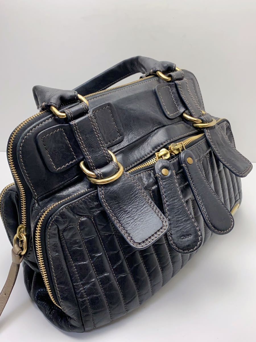 F711 Chloe クロエ トートバッグ ハンドバッグ オールレザー F711 Chloe クロエ トートバッグ ハンドバッグ オールレザー