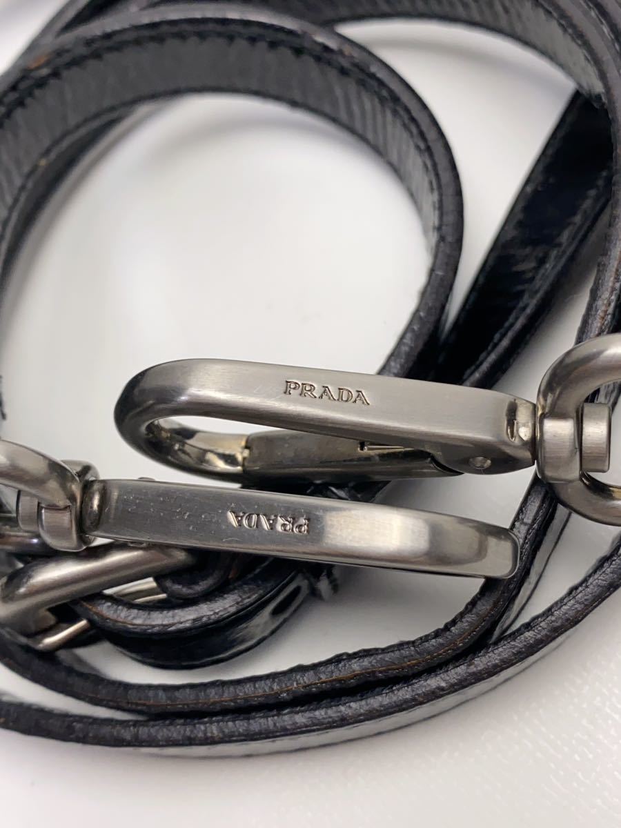 C177 美品 PRADA プラダ シルバー金具 バッグ用 ショルダーストラップ