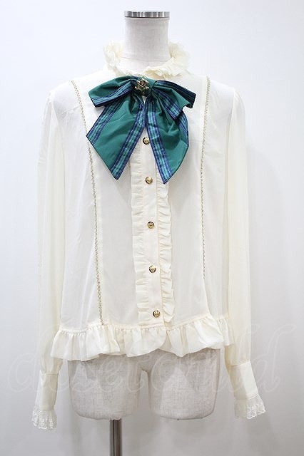Angelic Pretty / Holiday Collectionブラウス Free アイボリー/グリーン H-23-11-03-1052-AP-BL-SK-ZH