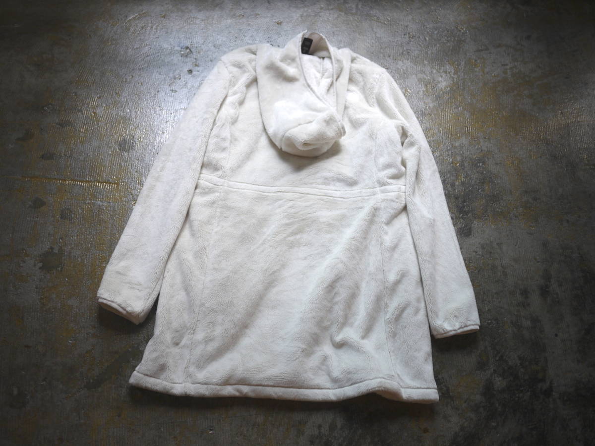 新品 ふわふわ M/THE NORTH FACE Women's OSITO PARKA ノースフェイス オシト フリース ロングパーカー GARDENIA WHITE_画像5