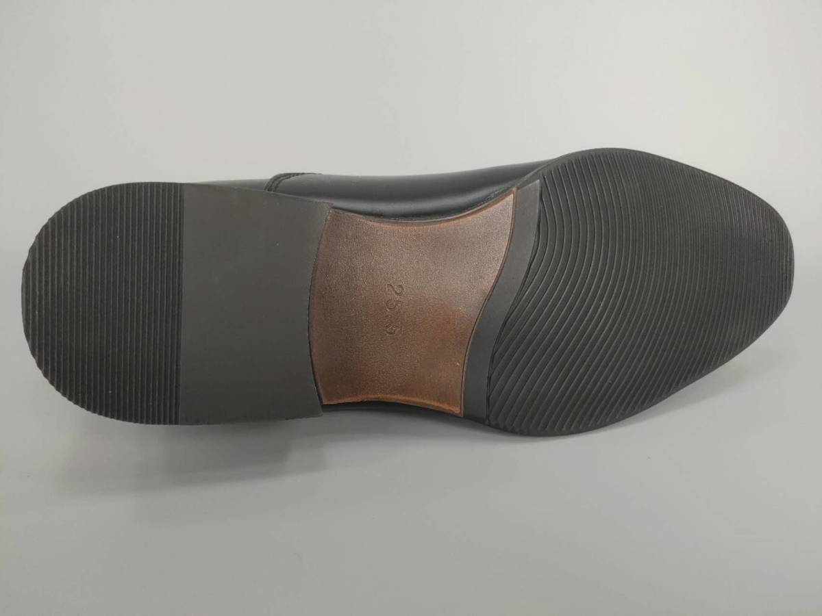 数量限定　ビジネスシューズ　紳士靴　ビットタイプ『ZN8218-BLK-265』26.5cm　＠ZINO（アットジーノ）幅広4E　撥水防水加工