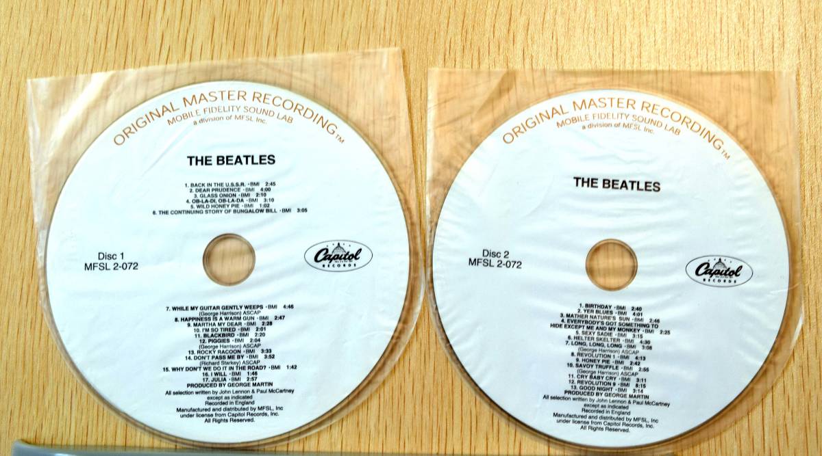 MFSL 紙ジャケ ビートルズ ホワイトアルバム The Beatles White Album MOBILE FIDELITY_画像4