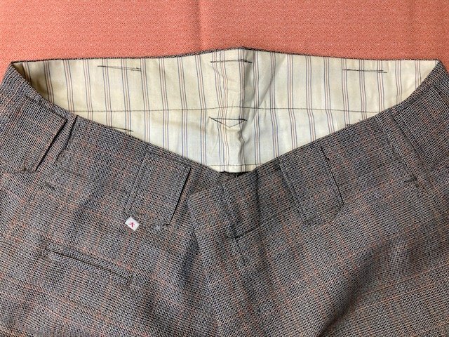 [ is mada] spring for summer hand . shirt & 7 minute trousers top and bottom set < poly- >< check B>< large (86cm)>[ rare outlet ] work clothes working clothes work clothes tobifuku 7 minute L size 