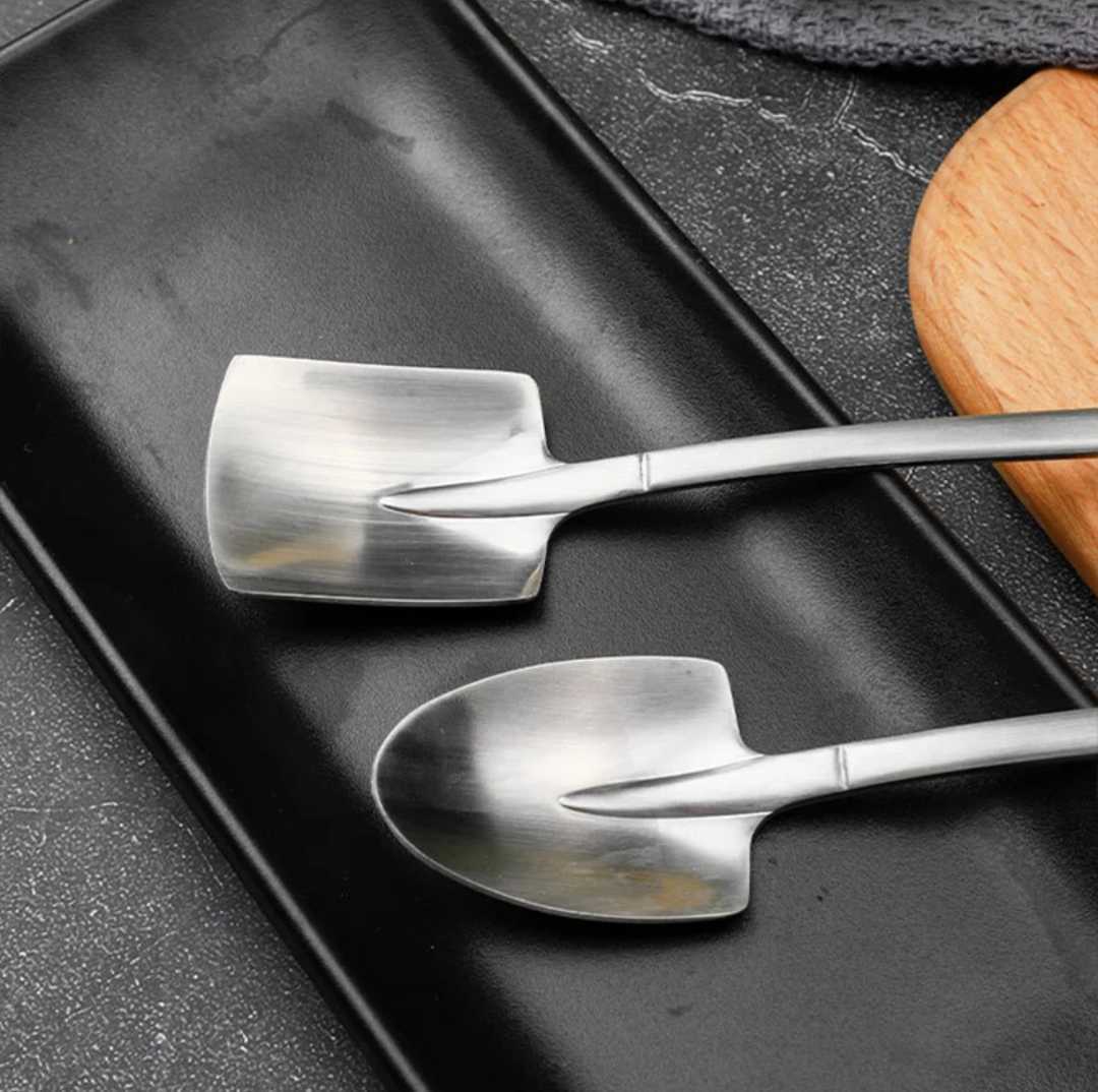 4 piece set shovel spade spoon retro coffee 