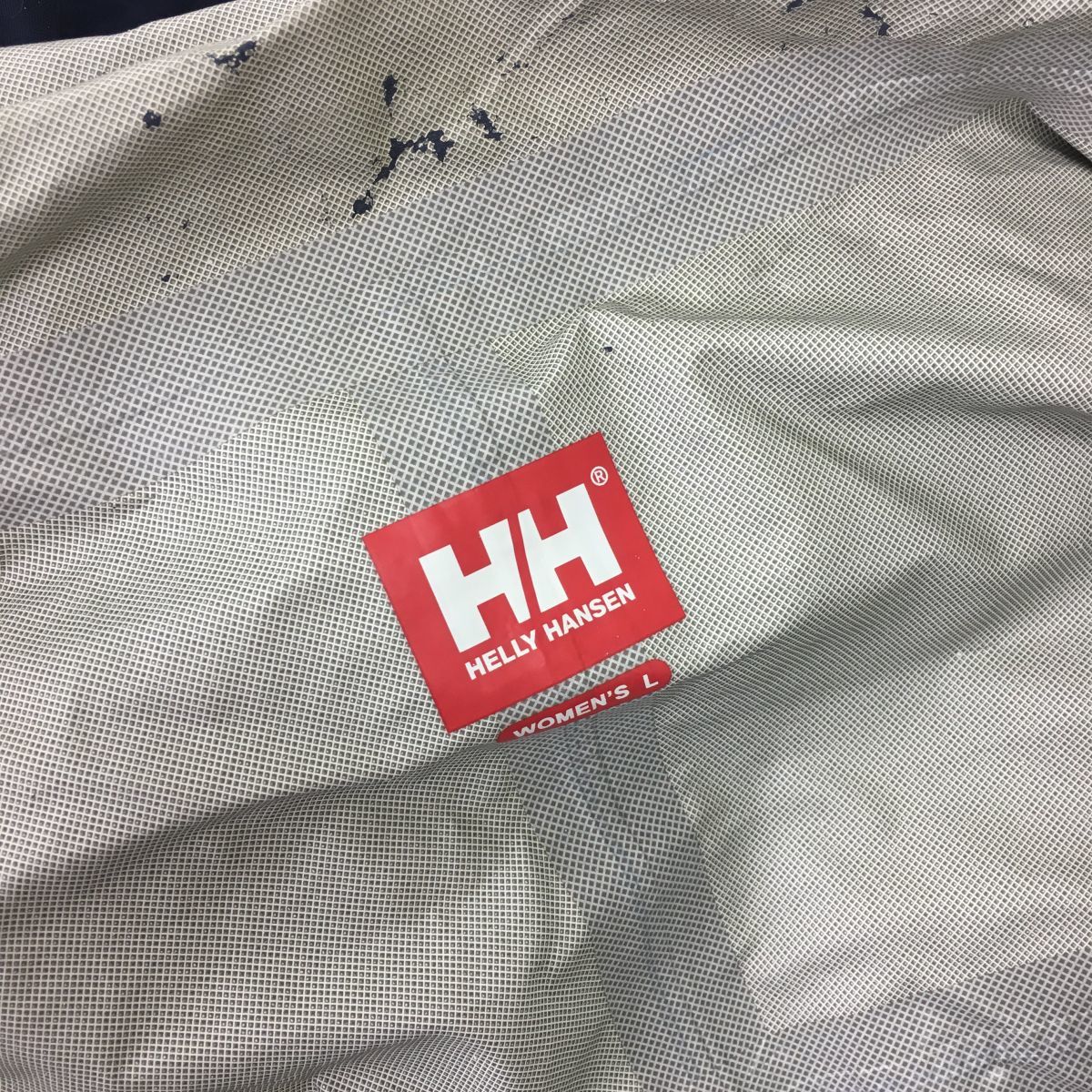 N1168-F-N◆ HELLY HANSEN ヘリーハンセン マウンテンパーカー フーディ ジャケット ◆ sizeL ナイロン100 ネイビー ホワイト 古着 秋冬_画像8