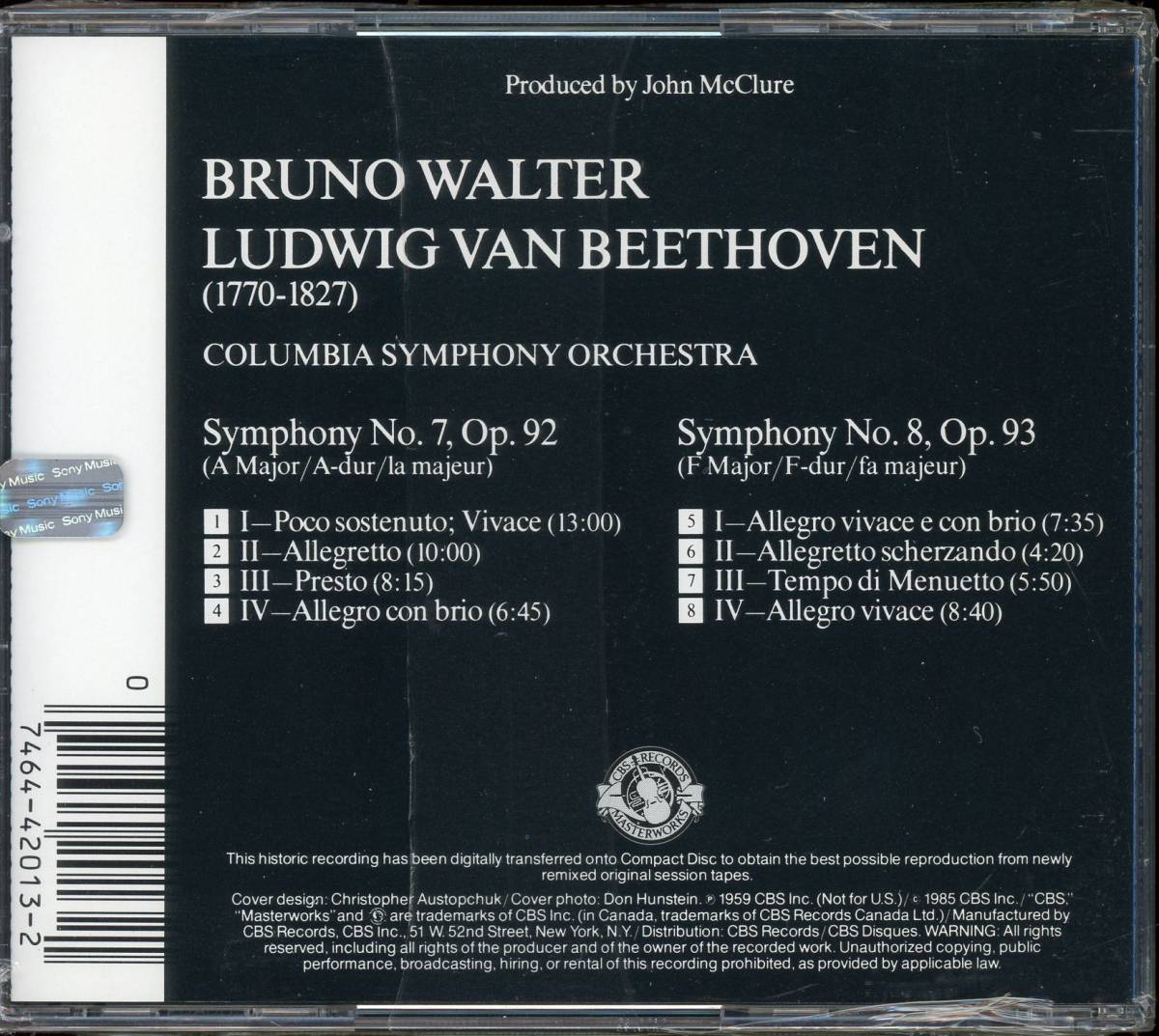 マックルーア盤6CD ワルター ベートーヴェン 交響曲全集_画像7