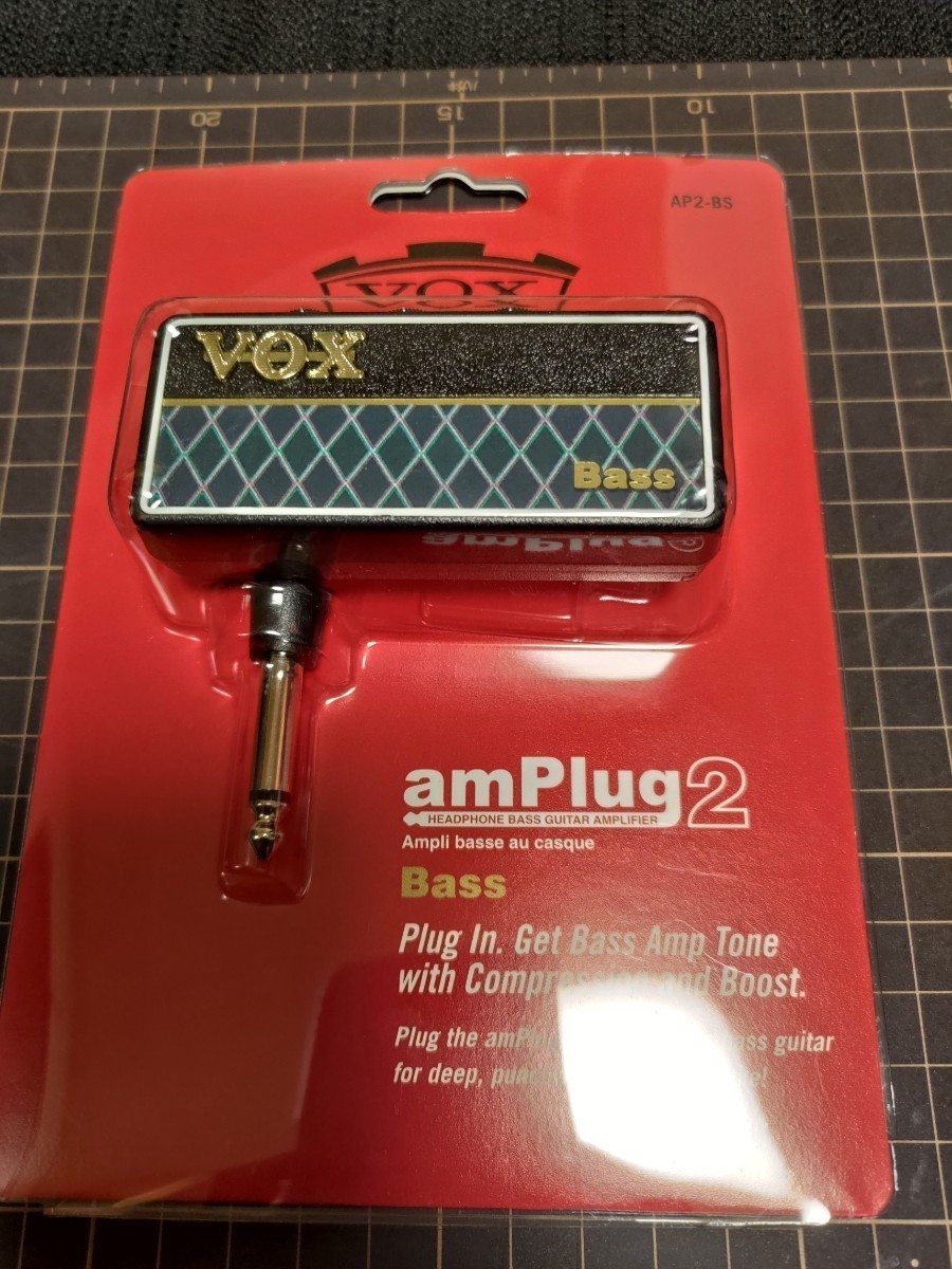 未使用品　VOX amPlug2 AP2-BS　ベース用ヘッドホンアンプ_画像1