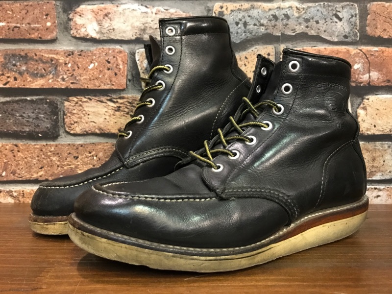 G378 メンズブーツ CHIPPEWA チペワ 人気 おしゃれ アメカジ ワーク 25061 ブラック Vibram ビブラム モックトゥ モカシントゥ / 25.5cm_画像1