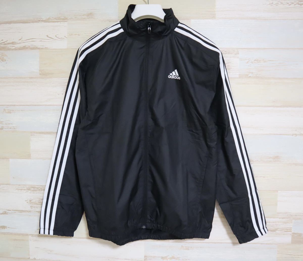 新品 定価7139円 Lサイズ adidas アディダス　マストハブ 3ストライプス ウインドジャケット MUST HAVES 3-STRIPES WIND JACKET_画像1