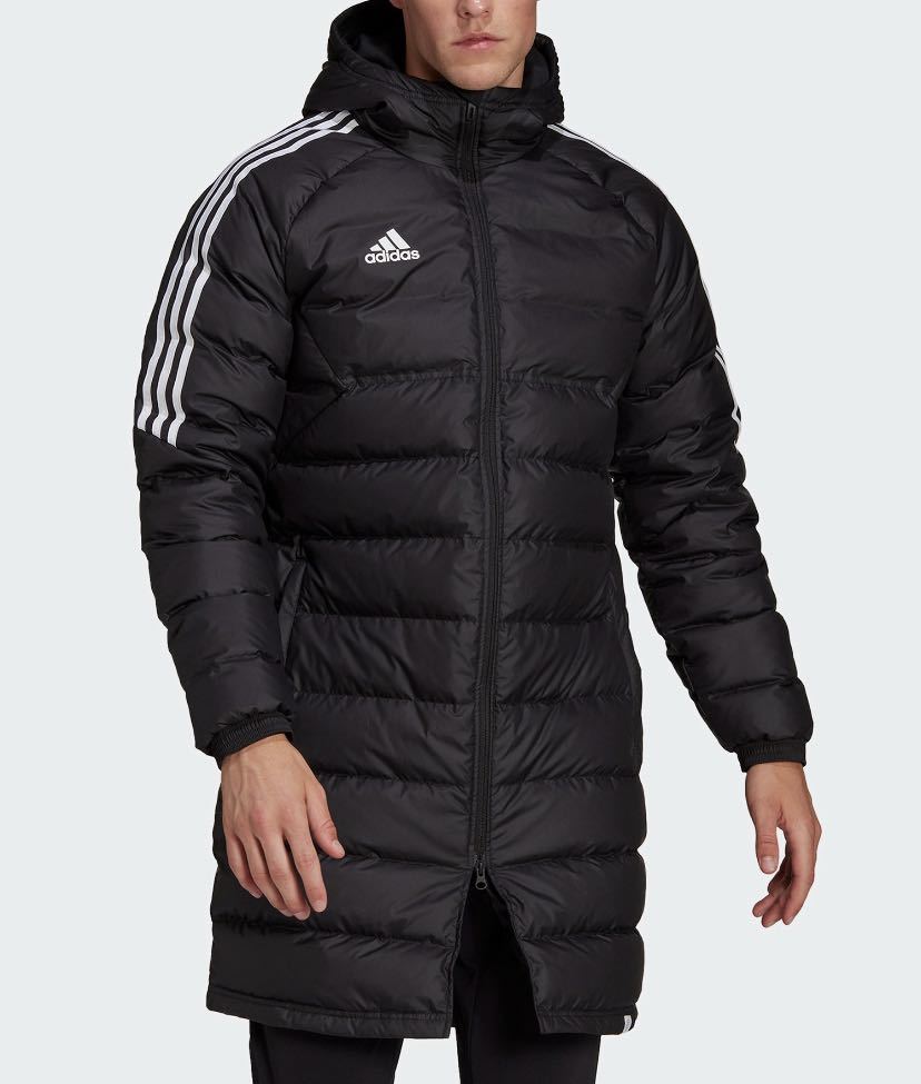 新品 定価25000円 O(XL)サイズ　adidas アディダス　Condivo 22 ロング ダウンジャケット　ベンチコートブラック