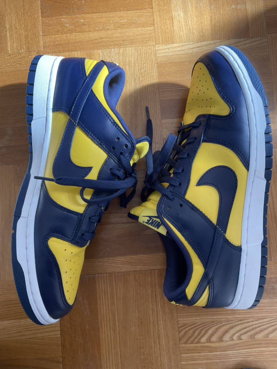 nike dunk low retro michigan 28 us10 ナイキ ダンク ロウ ミシガン jordan1_画像4