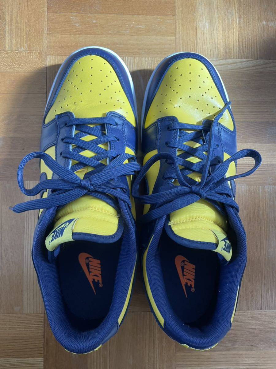 nike dunk low retro michigan 28 us10 ナイキ ダンク ロウ ミシガン jordan1_画像2