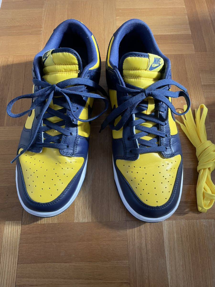 nike dunk low retro michigan 28 us10 ナイキ ダンク ロウ ミシガン jordan1_画像1