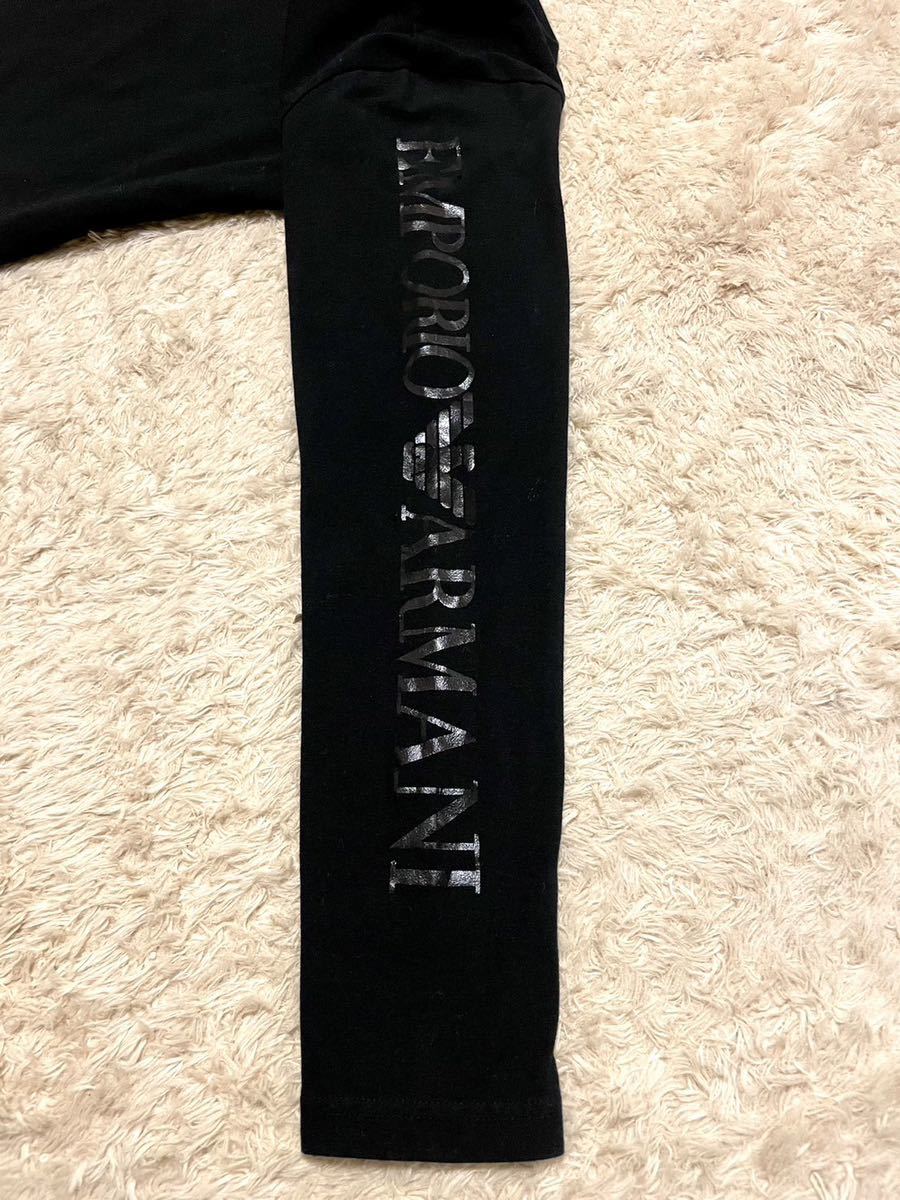 エンポリオアルマーニ　EMPORIO ARMANI ロンT 長袖Tシャツ　長袖カットソー　ブラック　黒　S_画像7