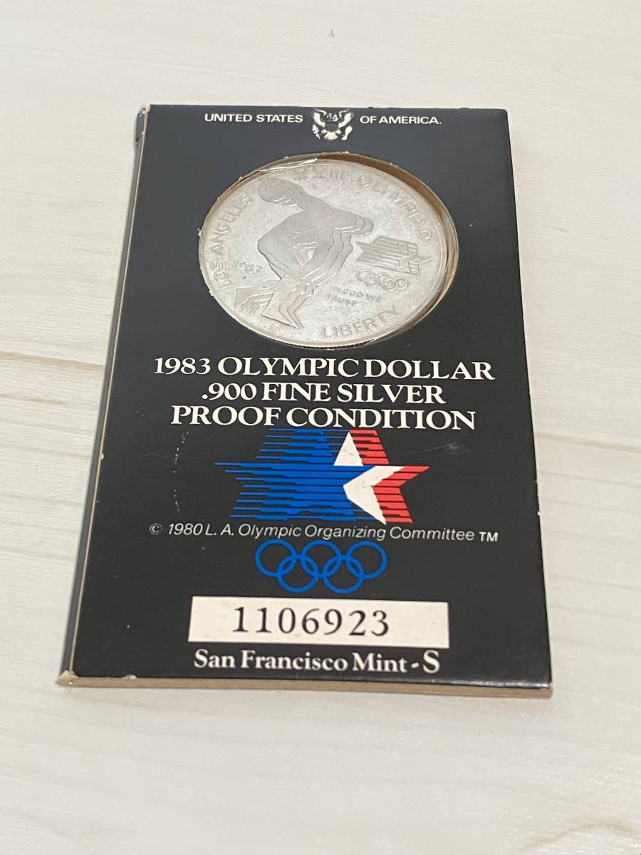 △ロサンゼルスオリンピック　記念硬貨　1ドル　1983年△nm202_画像3