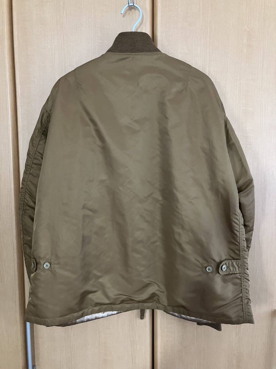 【サイズS】Engineered Garments Aviator Jacket Flight Satin Coyote エンジニアードガーメンツ フライトジャケット MA-1_画像6