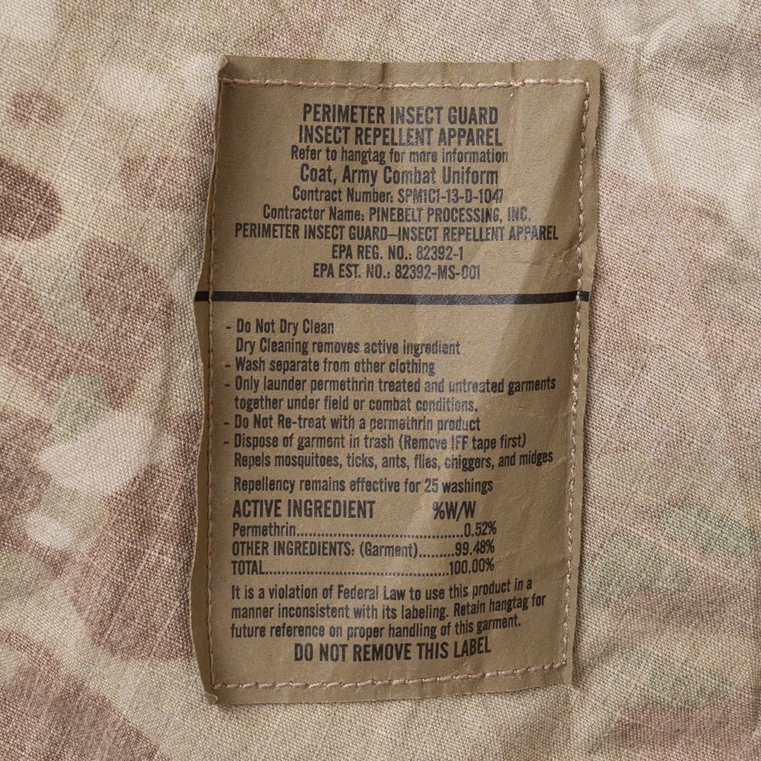 M-S 米軍実物 マルチカム コンバット シャツ ジャケット アメリカ軍 ARMY 放出品 multicam BDU MEDIUM SHORT_画像5