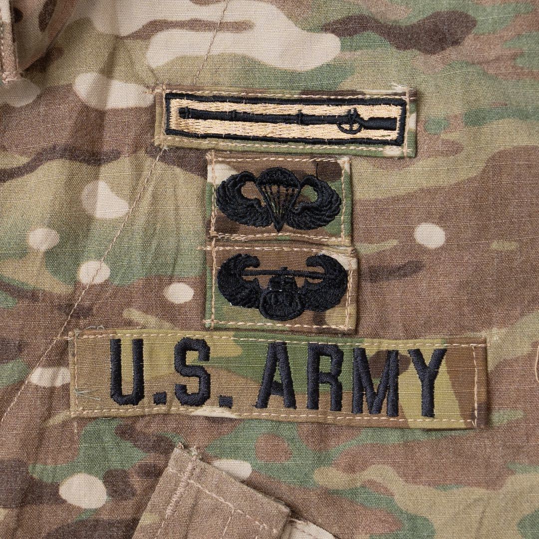M-S 米軍実物 マルチカム コンバット シャツ ジャケット アメリカ軍 ARMY 放出品 multicam BDU MEDIUM SHORT_画像8