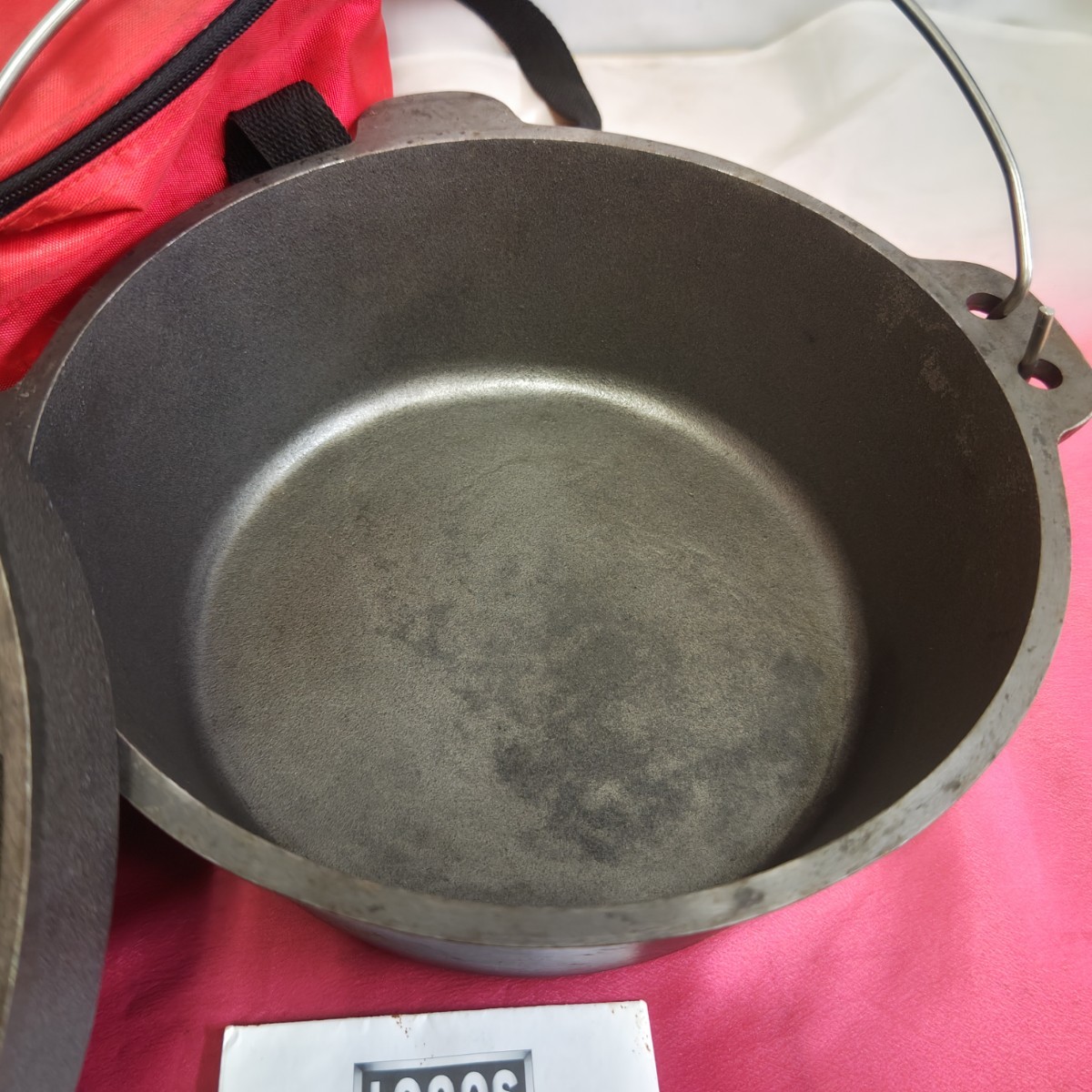 ◎【ロゴス ダッチオーブン】中古品 LOGOS アウトドア クッカー フライパン Dutch Oven キャンプ バーベキュー 調理器具 6.5kg 129-13_画像3