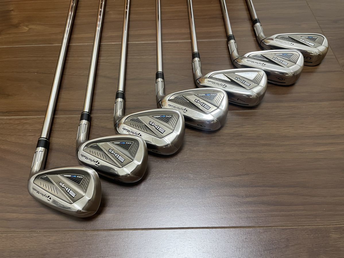 TaylorMade SIM2 MAX アイアン　7本セット（5I 6I 7I 8I 9I PW AW）_画像6