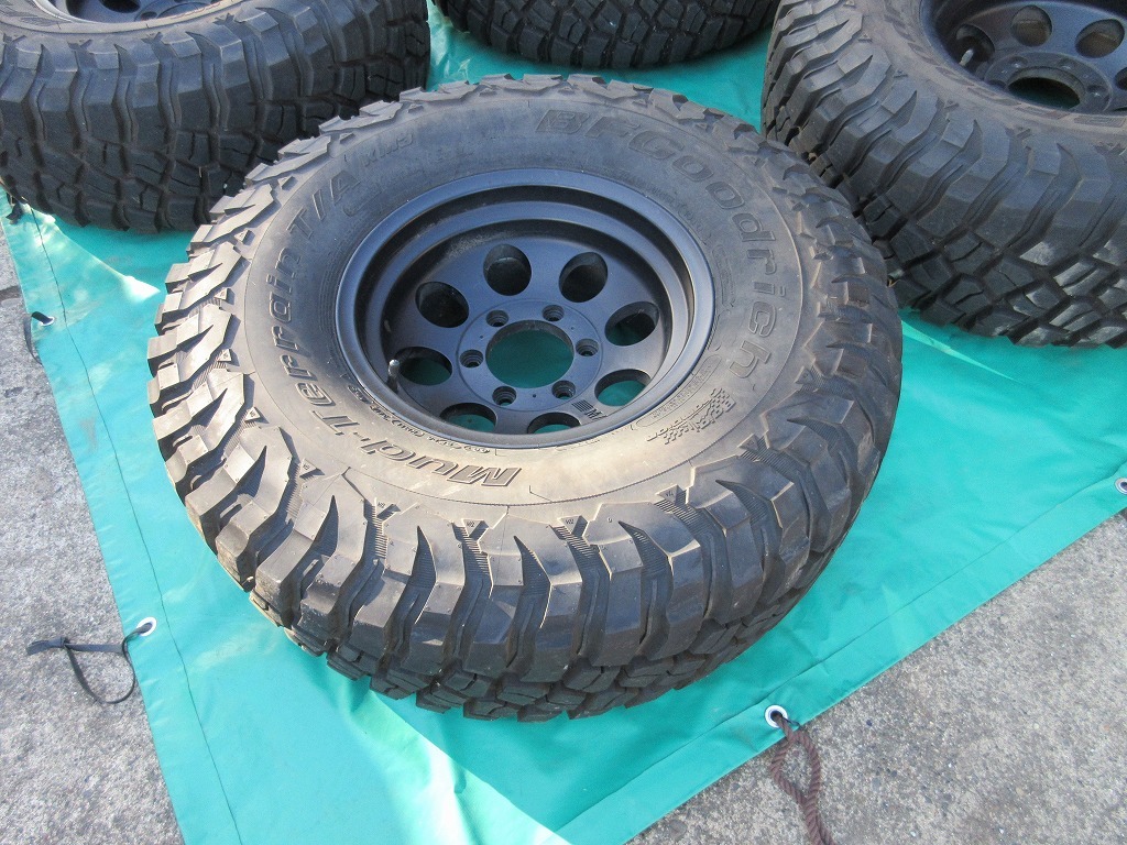  Mickey Thompson tire set 15x8J 6 hole Land Cruiser HZJ BJ Land Cruiser Jeep etc. 