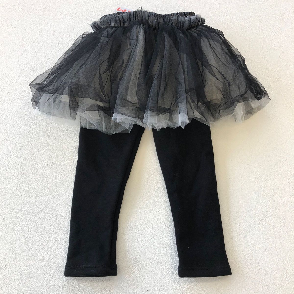 【新品】韓国子供服 【裏起毛】チュール スカッツ 100センチ スカート レギンス 女の子 キッズ 3〜4歳 