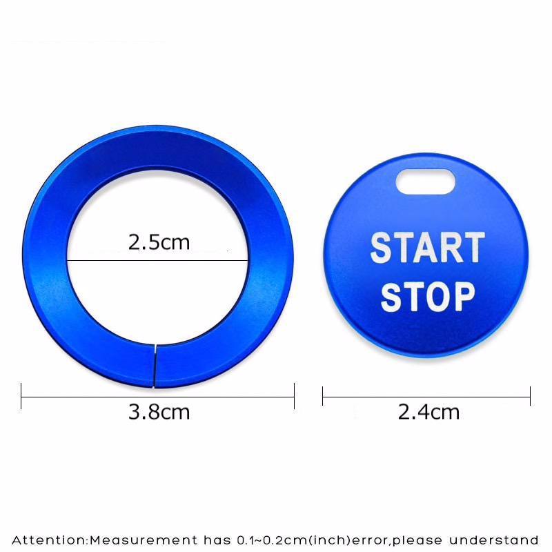 ◇送料無料◇NISSAN◇エンジンスタートボタンカバーリング◇ブルー◇ニッサン◇ステッカー◇