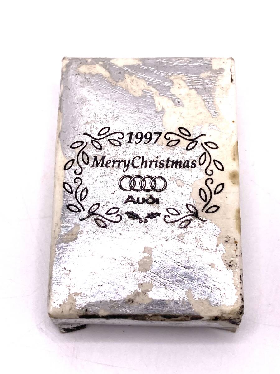 【GT4317】ZIPPO ジッポ 1997 Merry Christmas Audi アウディ 火花〇 喫煙具 ガスライター_画像8