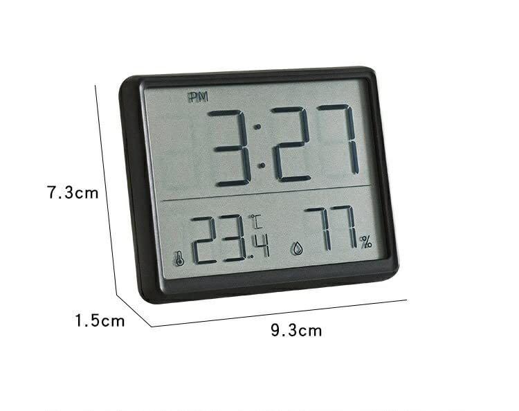 デジタル温湿度計 時計 大画面 液晶 磁気吸引 高精度 3WAY 見やすい(色：ホワイト)_画像6