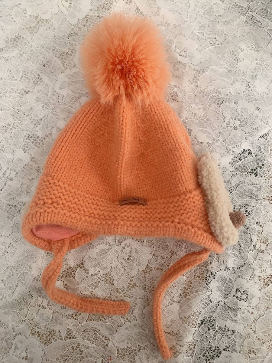  детская шляпа вязаная шапка Kids детский шляпа наушники защищающий от холода шляпа осень-зима baby защищающий от холода девочка зимний шляпа ( цвет : orange цвет )E06