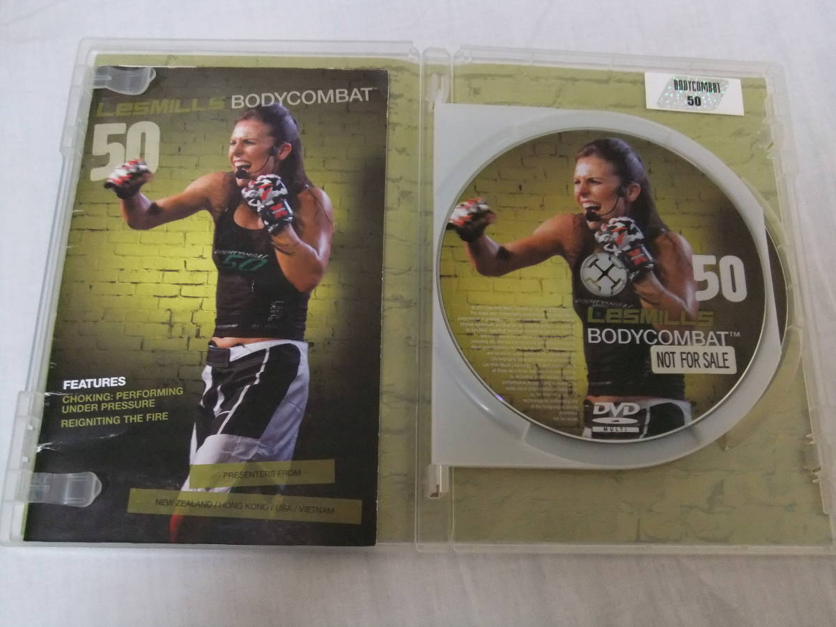再生良好 【貴重】 レスミルズ ボディコンバット 50 DVD CD コリオシート 3点セット ■即決の場合送料無料■ Lesmills BodyCombatの画像2