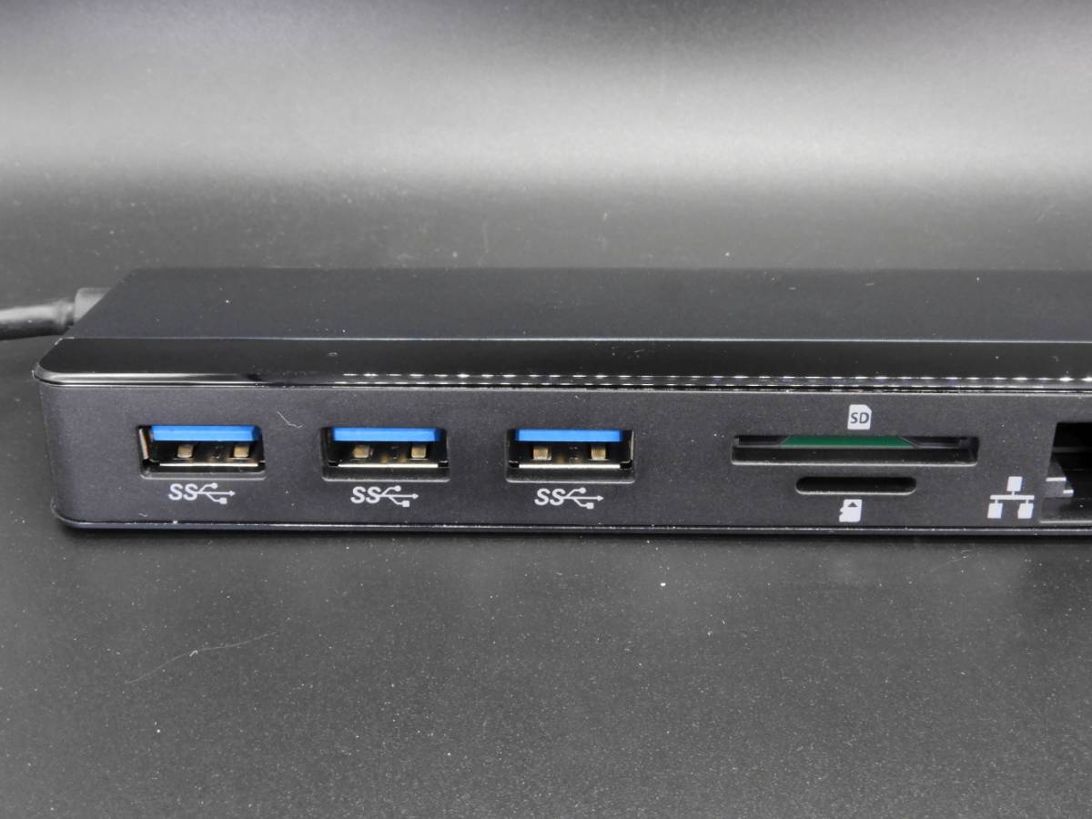 【美品】ドッキングステーション12-in-1 USB-Cハブ 2*HDMI 、4*USB-A、USB-C、オーディオ、イーサネット、カードリーダー、PD-in_画像2
