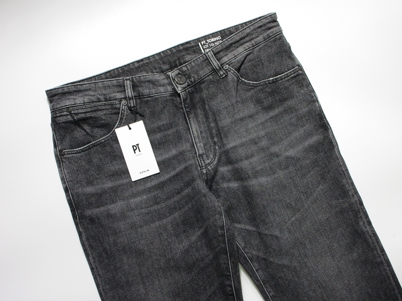 新品 PT TORINO DENIM ピーティートリノデニム ストレッチ デニム ジーンズ SWING SUPER SLIM FIT ウオッシュブラック 34 PT01 PT05_画像2