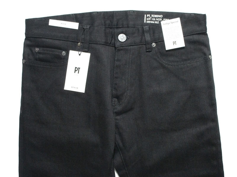 新品 PT TORINO DENIM ピーティートリノデニム ストレッチ リジット デニム ジーンズ ROCK SKINNY FIT ブラック 35 PT01 PT05_画像3