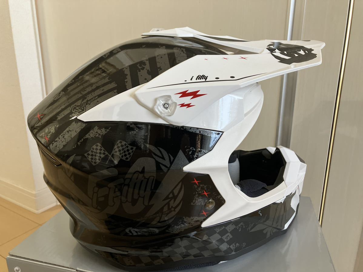 HJCオフロードヘルメットi50 ARTAX MC5 サイズS 中古_画像4