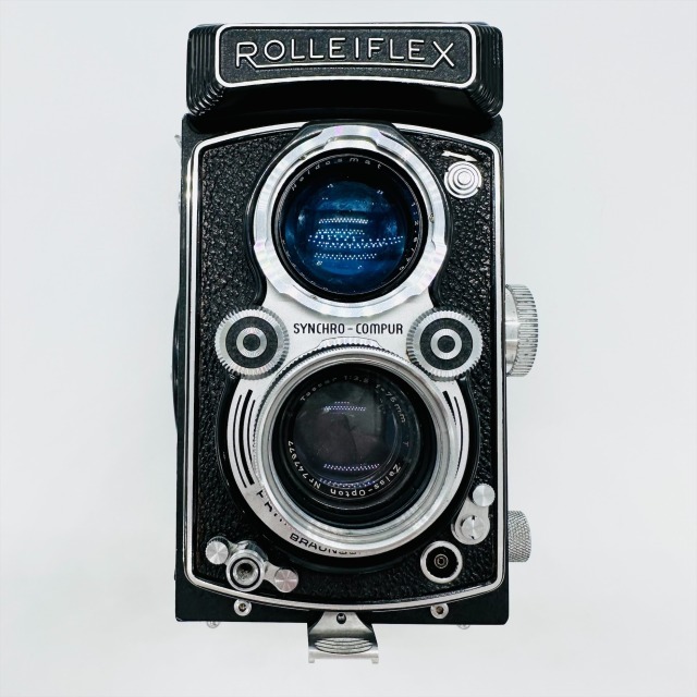 ROLLEIFLEX ローライフレックス 二眼カメラ Tessar 1:3.5 f75㎜ シャッター音〇 アンティーク 懐かしい 珍しい フィルムカメラ 1311_画像2