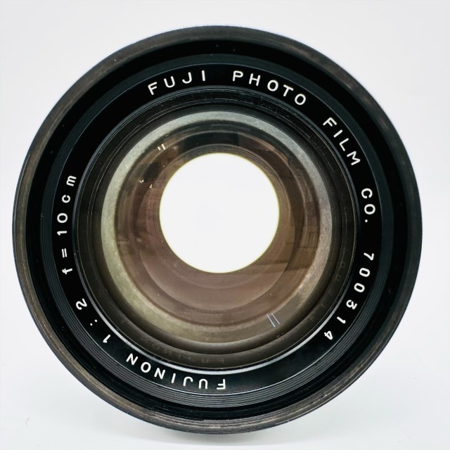 FUJI FUJINON 1:2 f10㎝ F2 100㎜ 希少 レンズ 箱有 一眼カメラ 両側キャップ有り メタルフード 使用感少な目 コレクション ライカ 1610_画像4