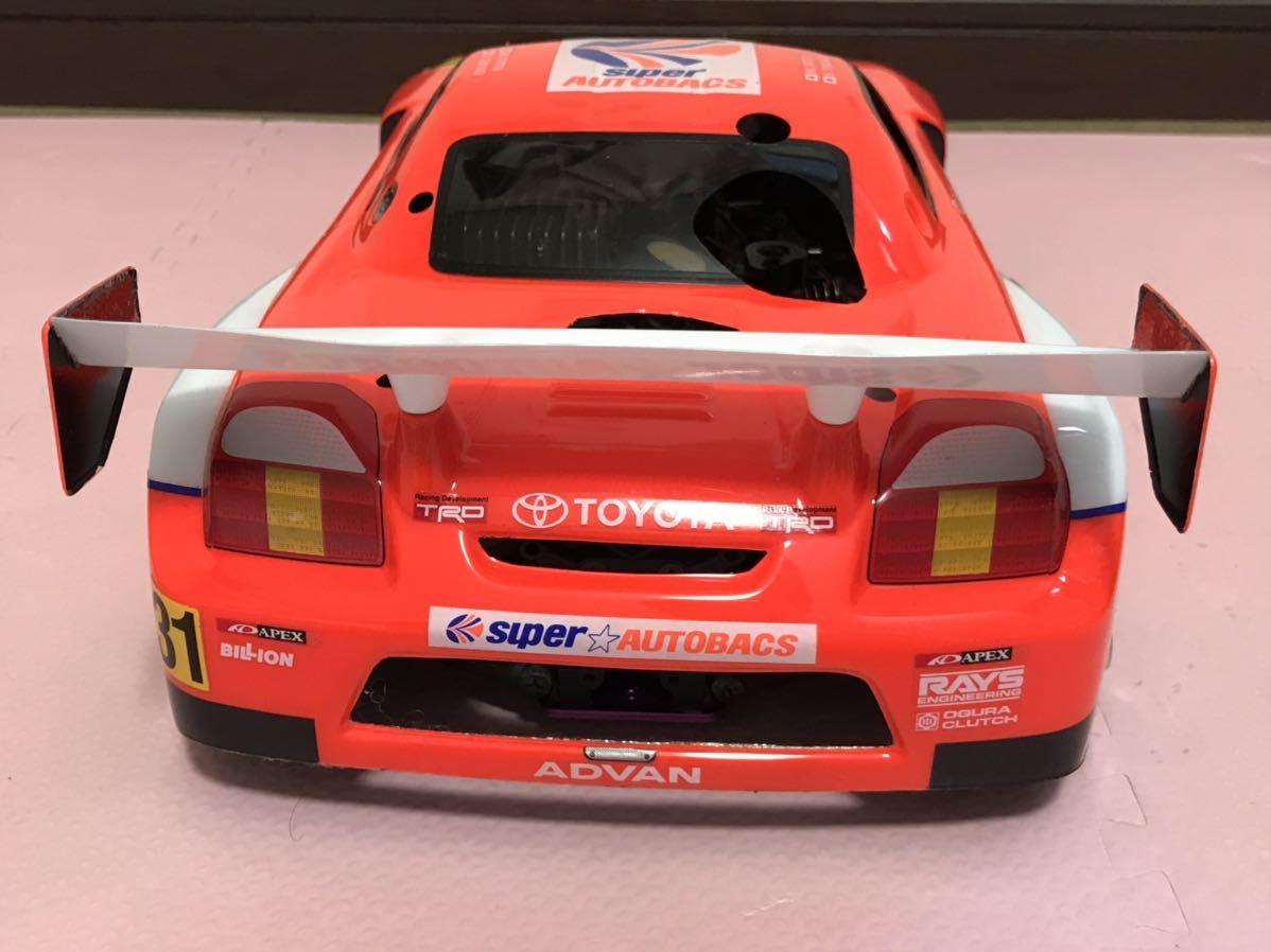 送料無料　1/10 トヨタ　MR-S GT オートバックス　レーシングカー　ラジコンボディ　TOYOTA AUTOBACS エンジンカー