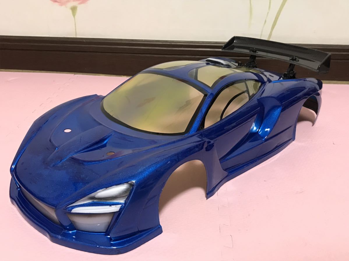 送料無料　1/10 タミヤ　マクラーレン セナ フォード GT メタリックブルー　ラジコンボディセット　TAMIYA McLaren SENNA FORD MkⅡ