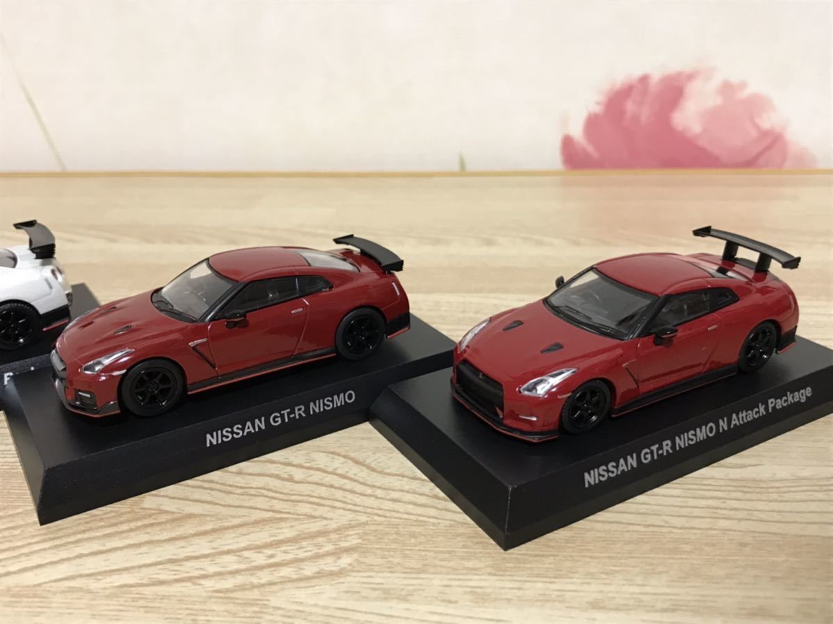 送料無料 1/64 京商 日産 GT-R R35 ミニカー5台セット ニスモ N アタックパッケージ KYOSHO NISSAN NISMO Attack Package