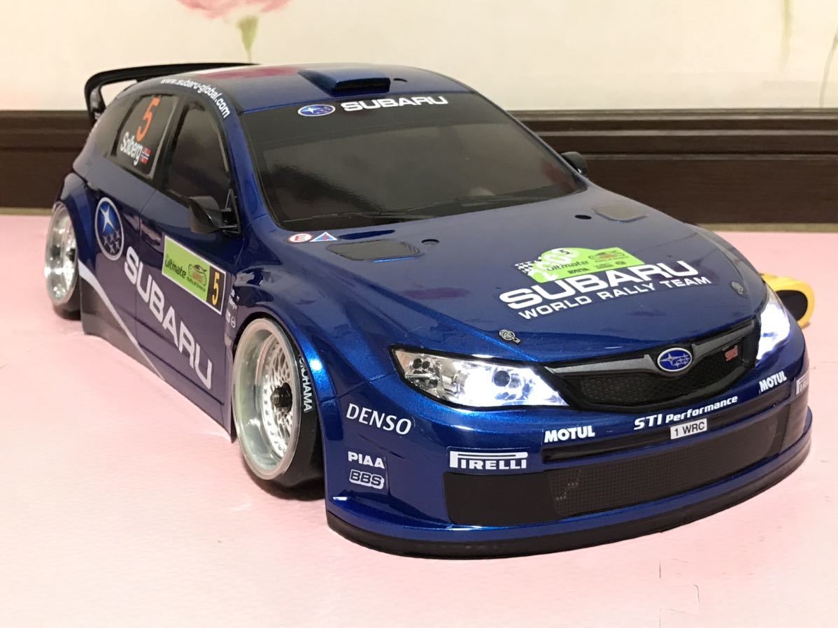 送料無料 未走行 1/10 スバル インプレッサ WRC ラリーカー LED 送料無料 未走行 1/10 スバル インプレッサ WRC ラリーカー LED