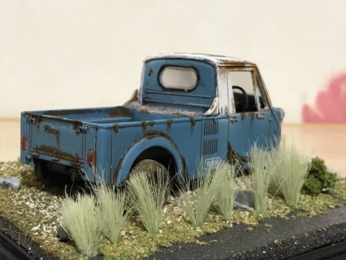 送料無料　1/32 プラモデル完成品 廃車 草ヒロ ジオラマ マツダ K360 MAZDA TRUCK オート三輪 トラック 旧車