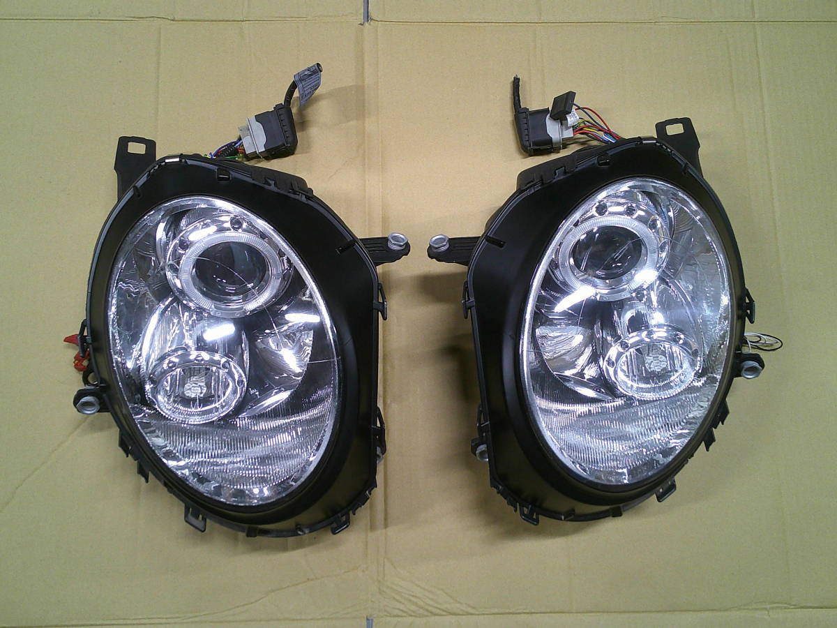 ★ ML16 ミニ R56 R55 イカリング 外品 ヘッドライト 左右 LED ★ BMWミニ MINI ME14 MF16 ワン クーパー クーパーS MF16S MM16 クラブマン_画像1