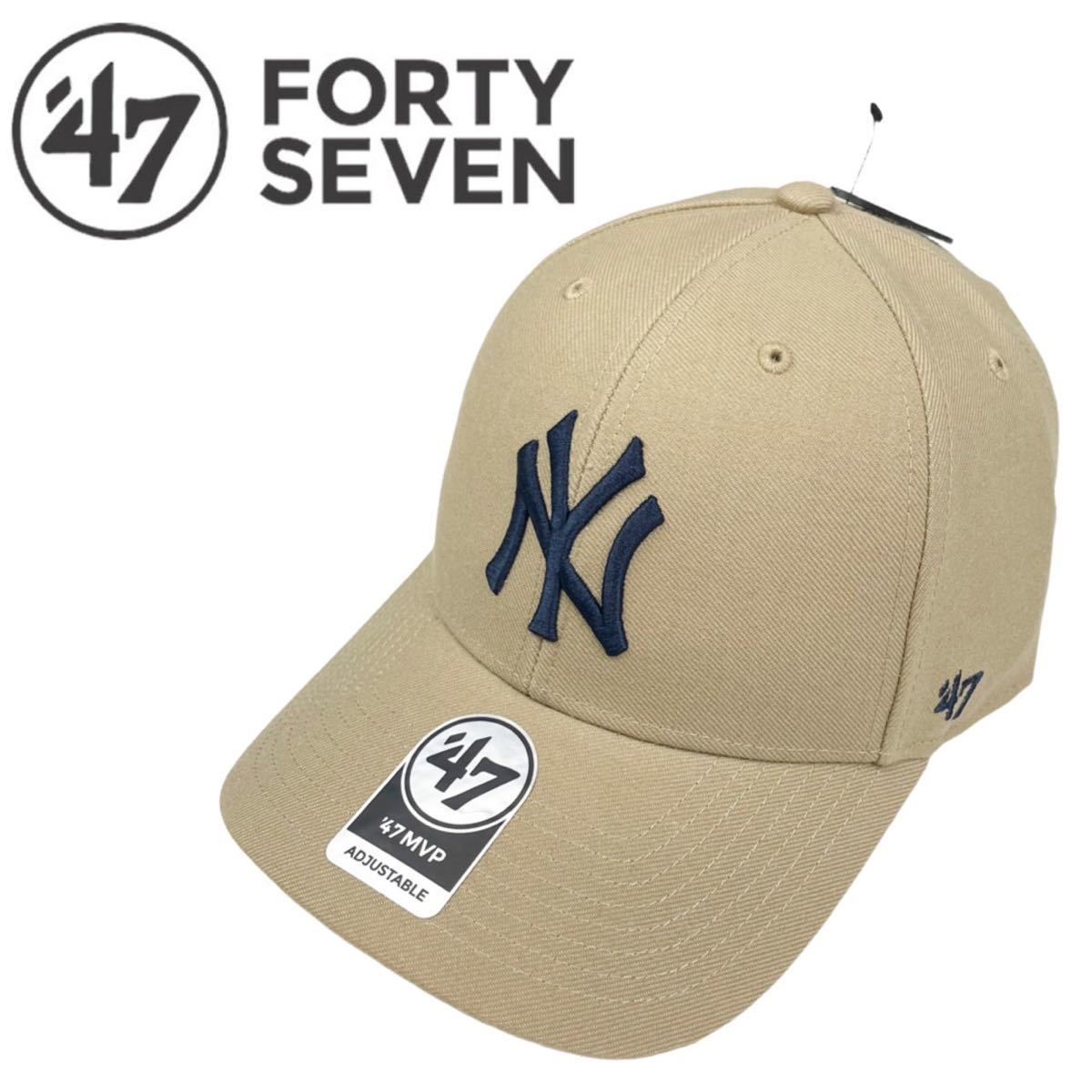 47BRAND キャップ 帽子 MVP17WBV ヤンキース カーキ　ニューヨークヤンキース キャップ帽子 MVP 新品_画像1
