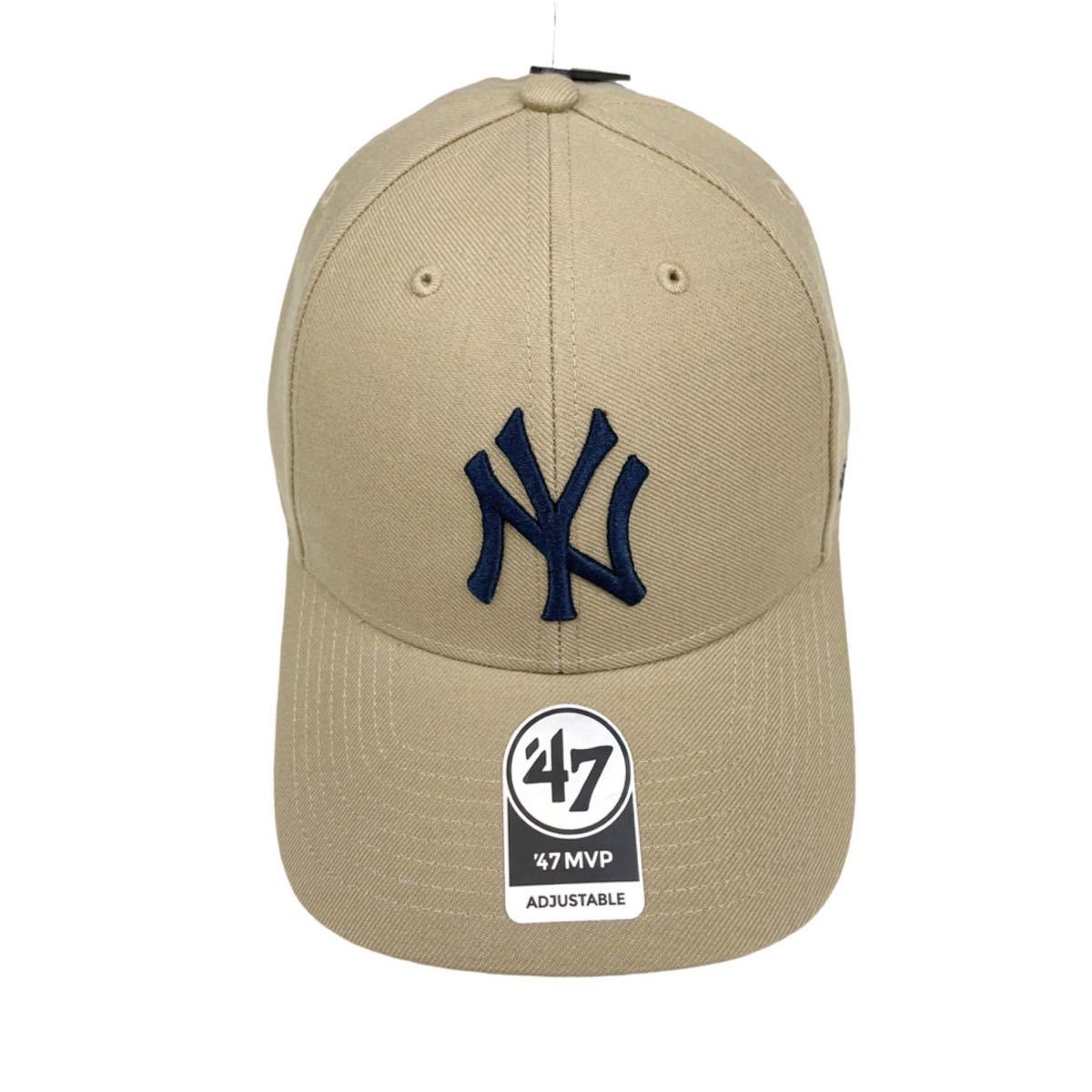 47BRAND キャップ 帽子 MVP17WBV ヤンキース カーキ　ニューヨークヤンキース キャップ帽子 MVP 新品_画像2