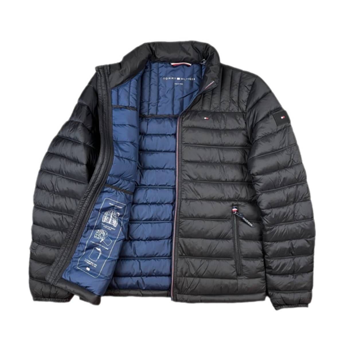 トミーヒルフィガー アウター 150AN796 中綿 ダウンジャケット 防風 防寒 ブラック XLサイズ TOMMY HILFIGER M PACKABLE JACKET 新品_画像7