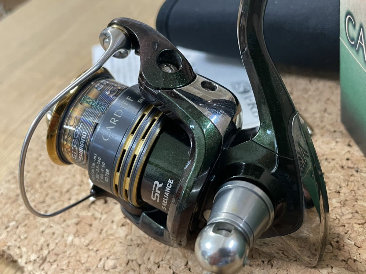 ★即決！稀少 シマノ 08 カーディフ エリア 1000S 美品！機関好調 SHIMANO CARDIFF AREA 箱・袋付き★_画像3