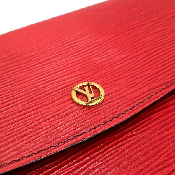 ルイヴィトン LOUIS VUITTON クラッチバッグ セカンドバッグ M52657 モンテーニュ 27 エピ G金具 レザー 赤系 01-23111208-c_画像7