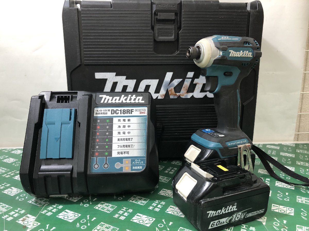 中古品 電動工具 ★makita(マキタ) 18V充電式インパクトドライバ 青TD171DRGX 電動ドライバー 電ドラ ITWA1SYDD3SQ_画像1